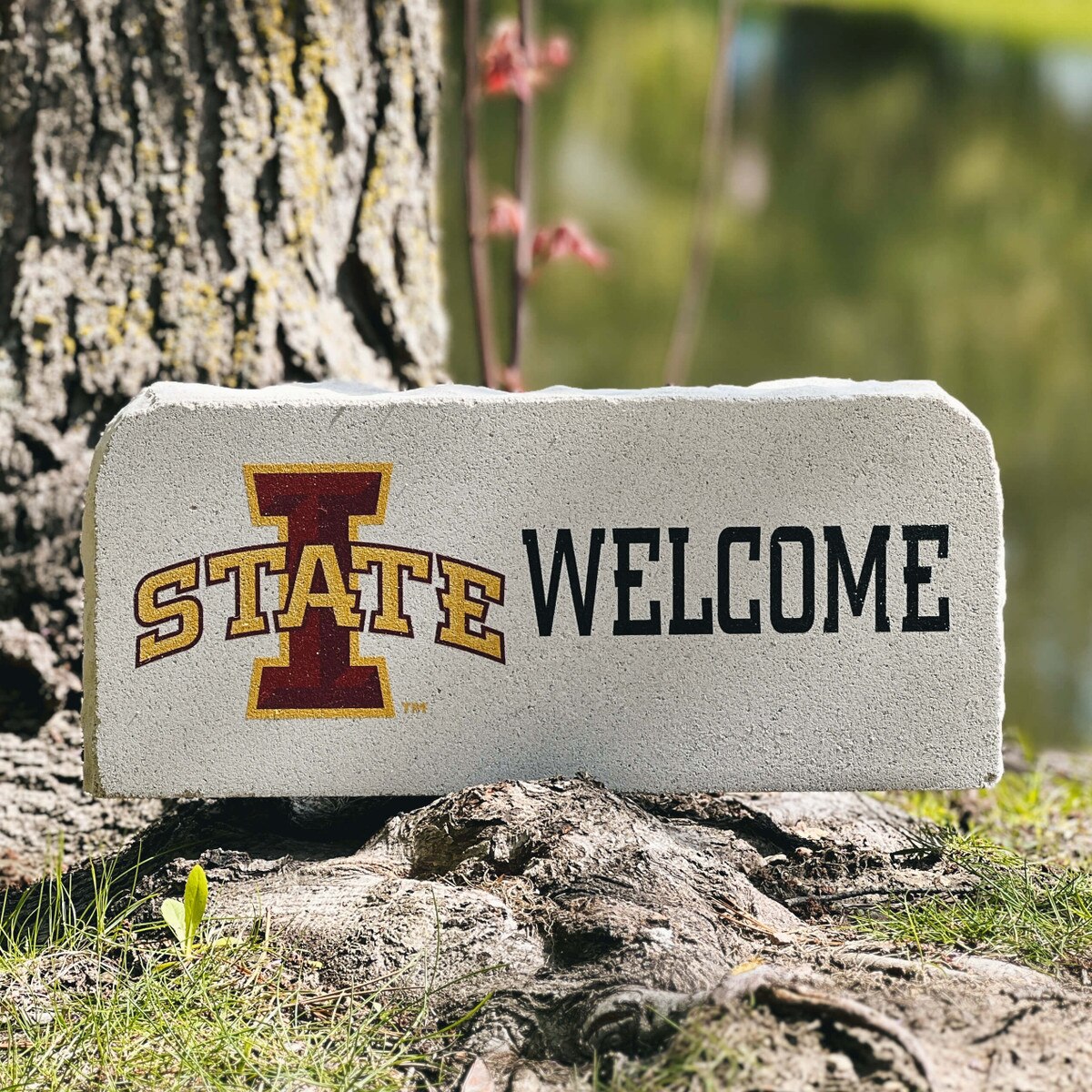 Stoneworx I-State Welcome Stone (17"x7"x3")